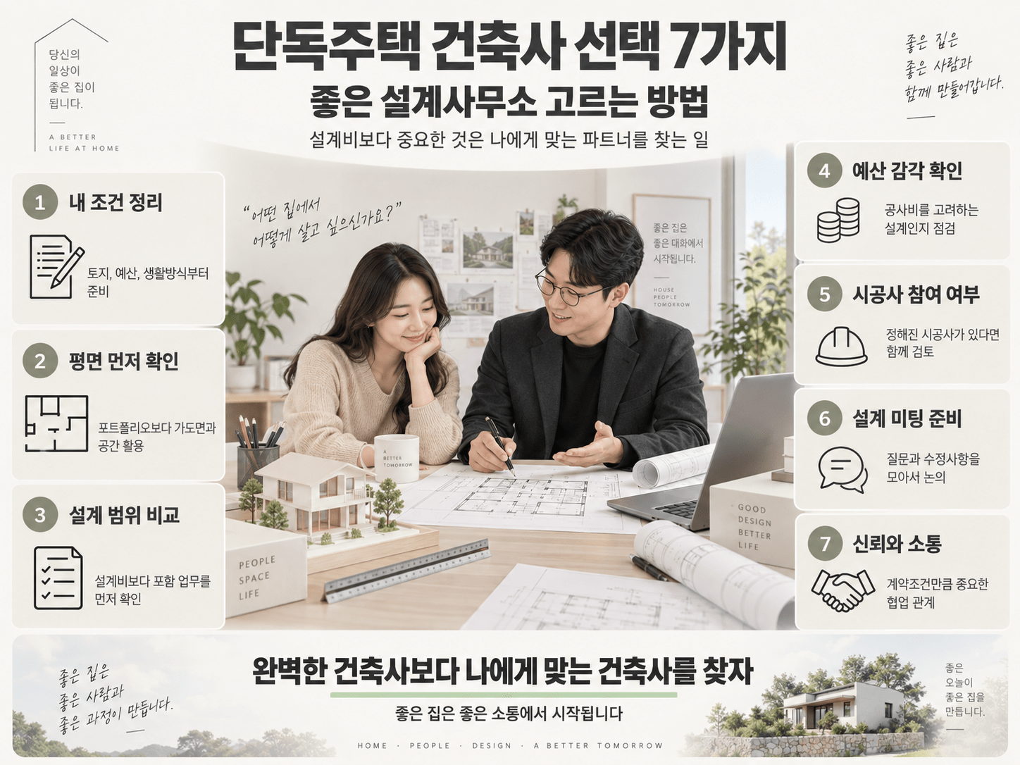 단독주택 건축사 선택 7가지 좋은 설계사무소 고르는 방법