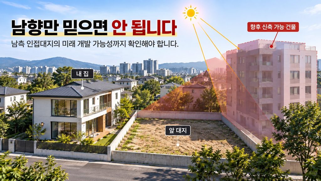 남향계획시 주변건물 형상화한 이미지